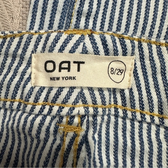 OAT NY pinstripe jeans, size 8/29, blue/white, spring, casual, weekend - Picture 4 of 9